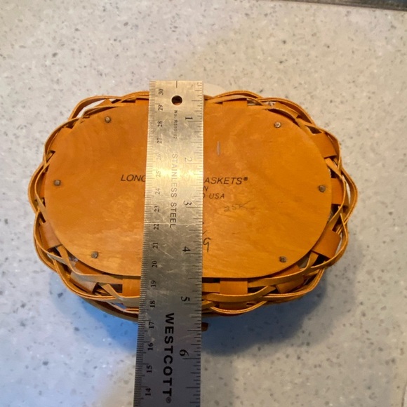 1999 Longaberger Mother's Day Tea for Two Basket, Liner & Protector - Picture 9 of 9